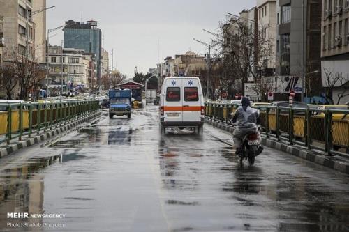 هوای بارانی تهران همچنان ناسالم برای گروههای حساس