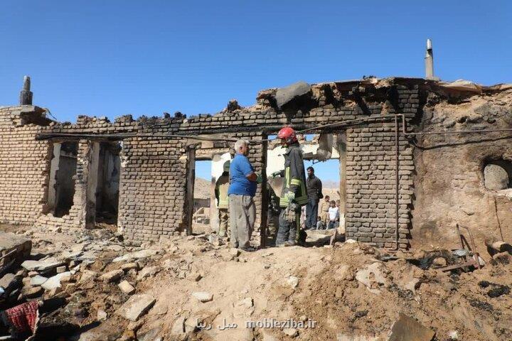 فوت ۲نفر در پی حریق توأم با آوار یک منزل روستایی در حومه مشهد