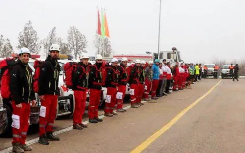 آماده باش کامل نیروهای هلال احمر به دنبال اخطار قرمز هواشناسی