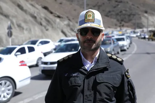 ترافیک در محور تهران کرج سنگین است