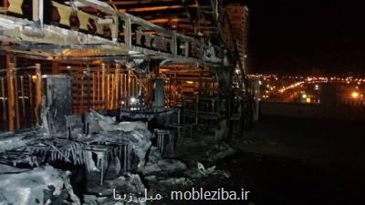 آتش سوزی مجتمع تجاری در غرب تهران، خطر سرایت به ساختمان های مجاور